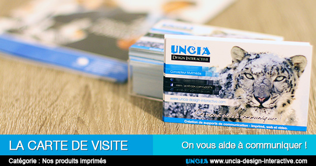 Carte de visite - Publicité Réunion par Uncia Design Interactive